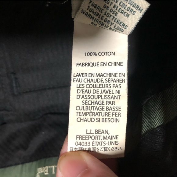 L.L. Bean Men's Natural Fit Chinos Khaki Trousers Size 40 - Picture 7 of 7